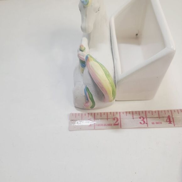 Vintage JSNY Unicorn Mom & Baby Pastel Kawaii Card Holder Desk Office - Picture 5 of 14